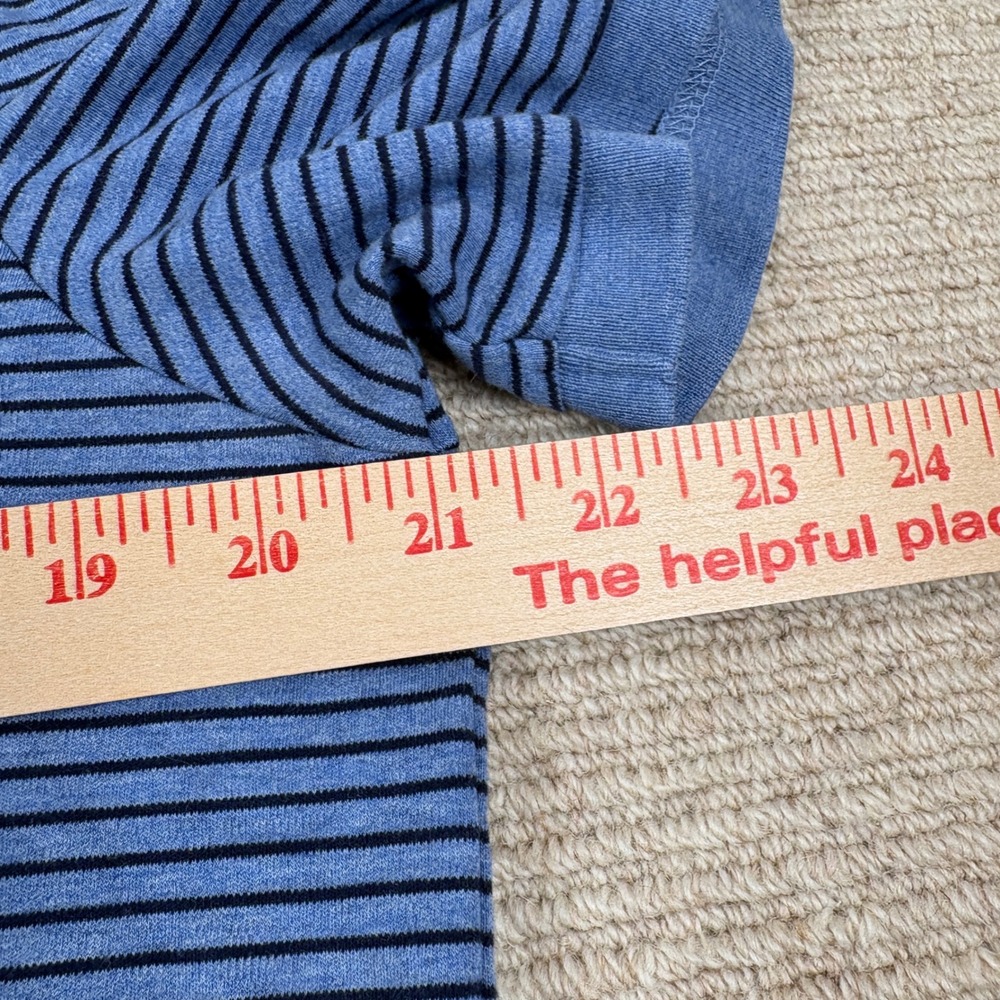Polo Ralph Lauren Polo Shirt Mens M Blue Striped Classic Fit Preppy Nautical - Picture 8 of 13